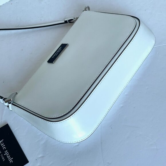 Kate Spade Sam Icon Mini Shoulder Bag White Leather - Picture 10 of 15